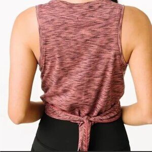 ZYIA Active Pink Infinity Tie Workout Tank Top - L